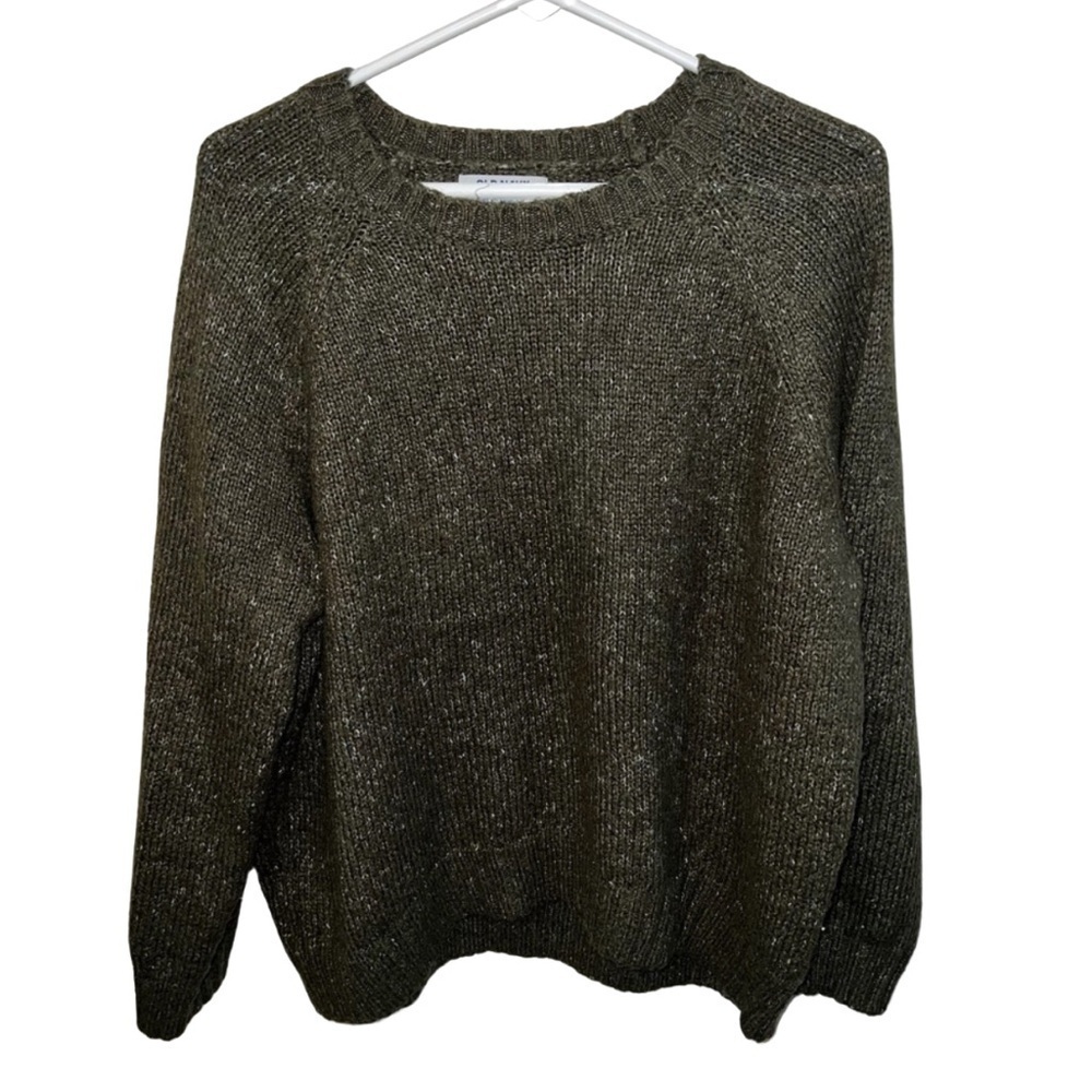 Old Navy Green Crew Neck Sweater Soft Knit